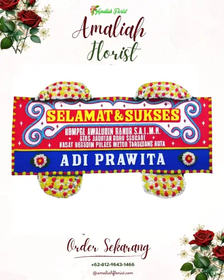 Papan Bunga Ucapan Selamat parit mayor