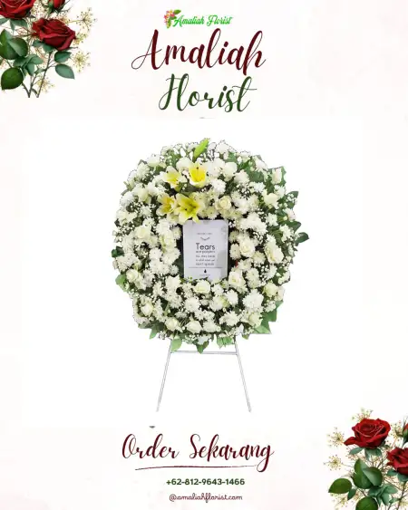 Krans Bunga Duka parit mayor